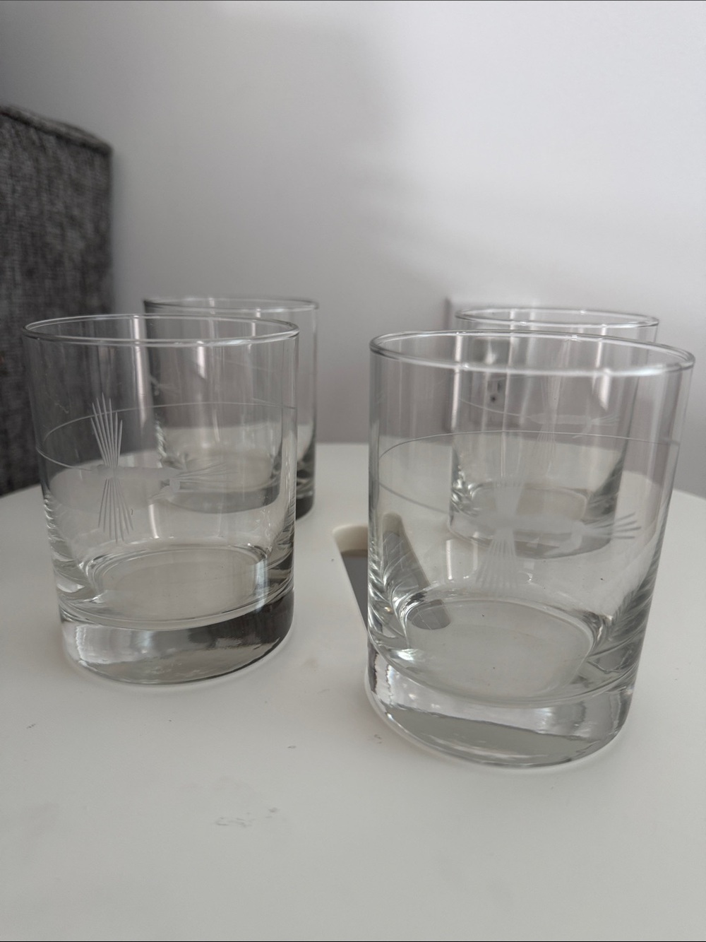 Rolf Clear  Glass Tumbler Set - 4 Pack no box
